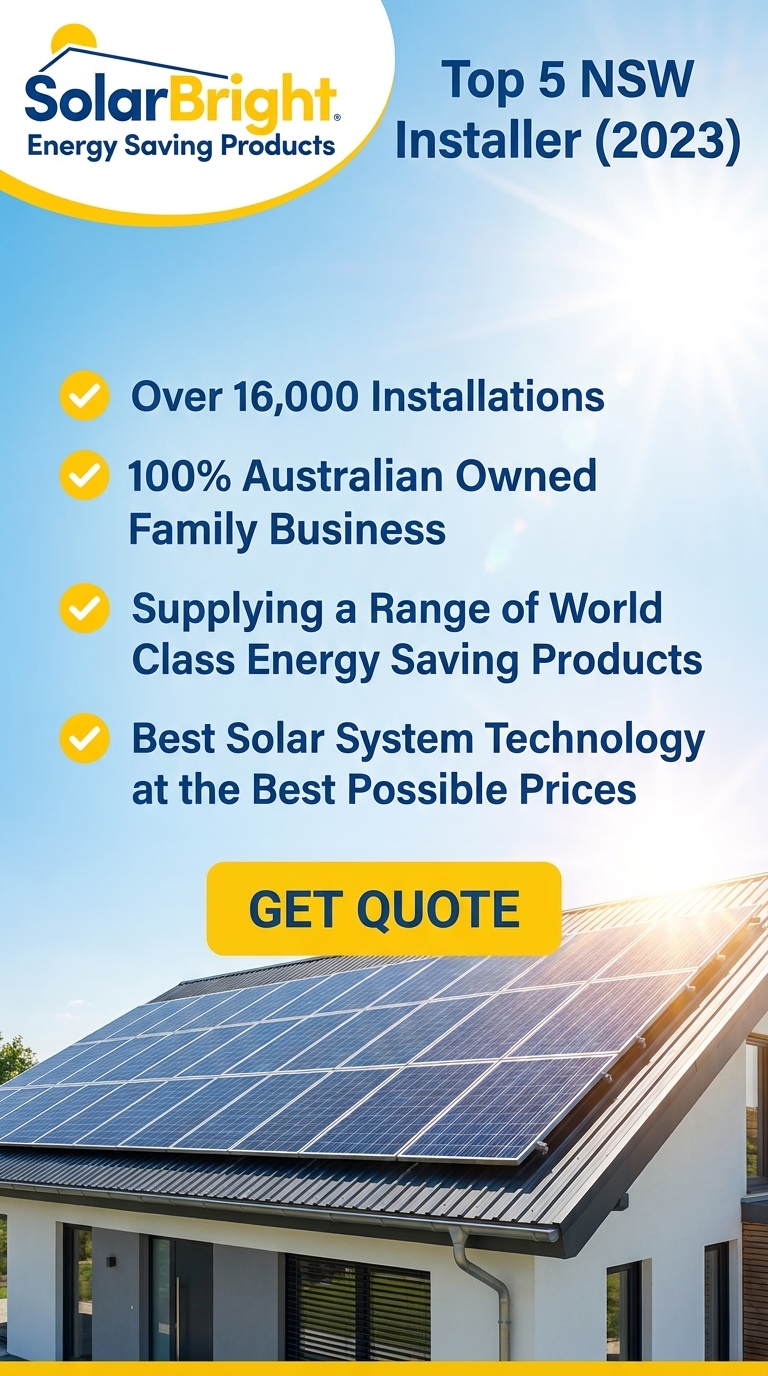 SolarBright — Top 5 NSW installer, over 16,000 installations. Get a quote.