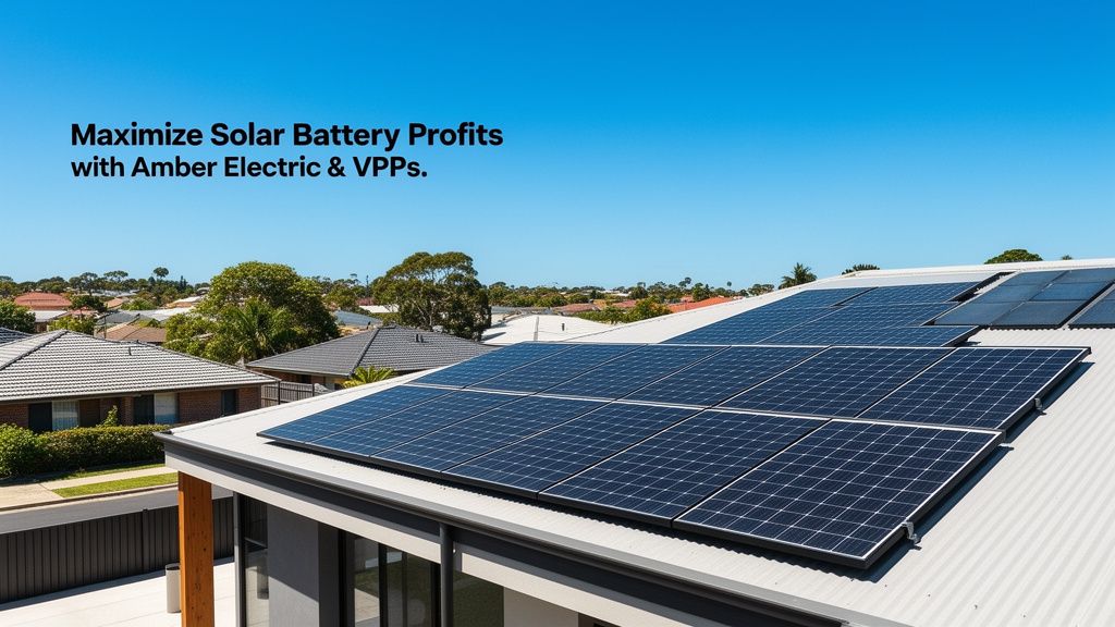 Maximising Your Solar Battery Profits: Amber Electric & VPP Strategies