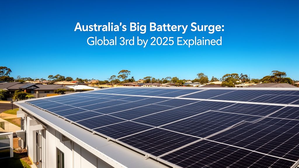 Australia Rockets to Third in Global Big Battery Market: A 2025 Review