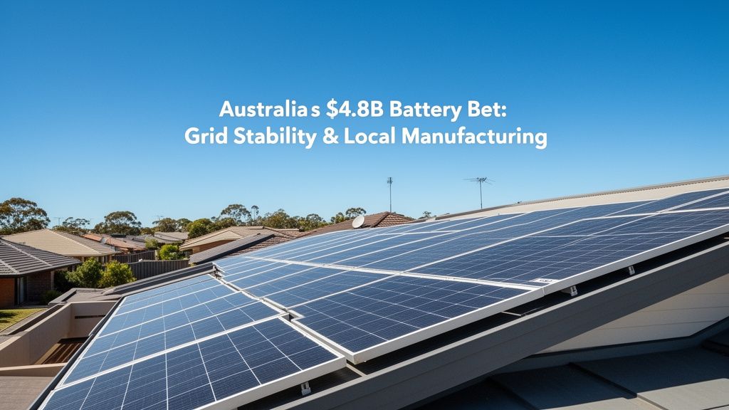 Australia's $4.8 Billion Bet: Financial Commitments for Future Battery Capacity Soar