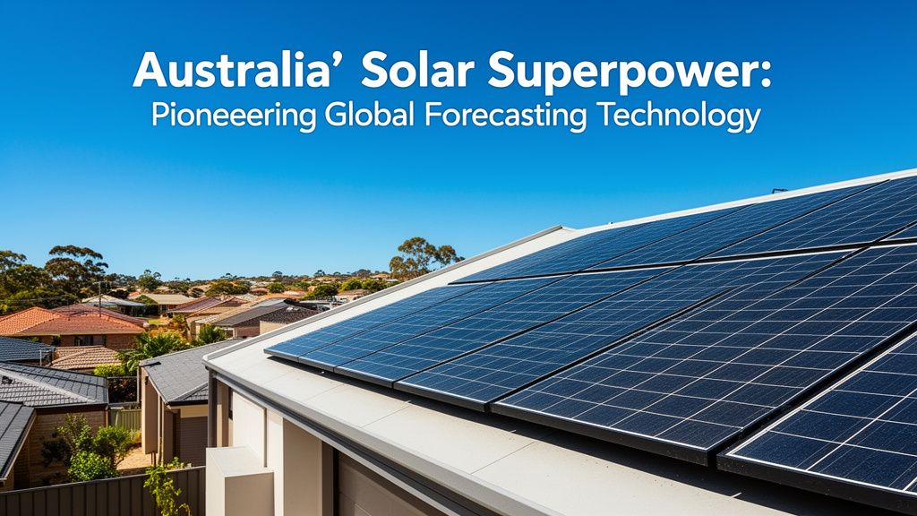 Australia's Solar Superpower: Pioneering Global Forecasting Technology