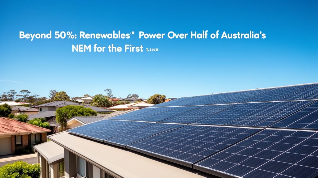 Beyond 50%: Renewables Power Over Half of Australia's NEM for the First Time