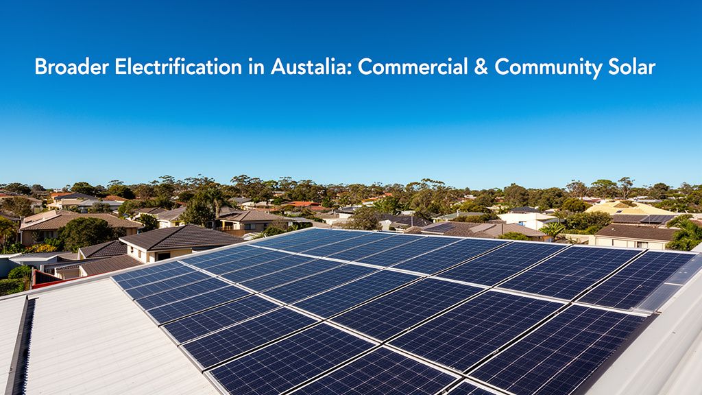 Australian Electrification: Beyond Rooftops to Commercial & Community Solar