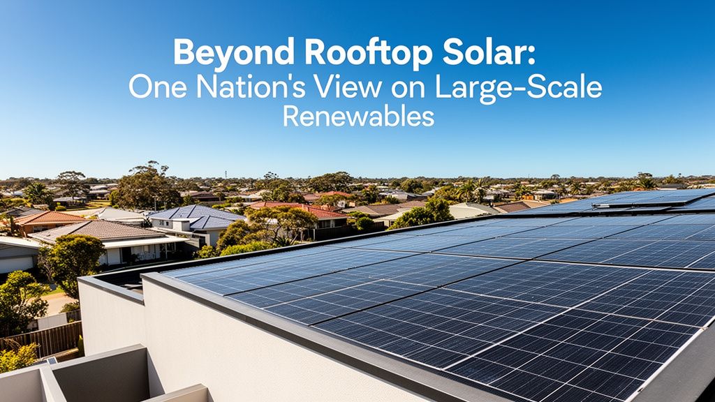 Beyond Rooftop Solar: One Nation's View on Large-Scale Renewables