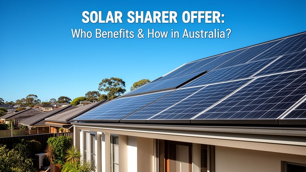 Beyond Rooftop Solar: Unpacking Who Truly Benefits from the Solar Sharer Offer