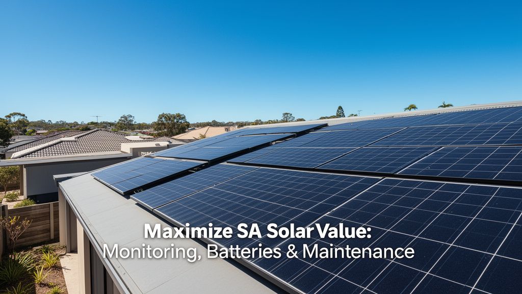 Beyond Rooftops: Extracting Maximum Value from Your SA Solar System Year After Year
