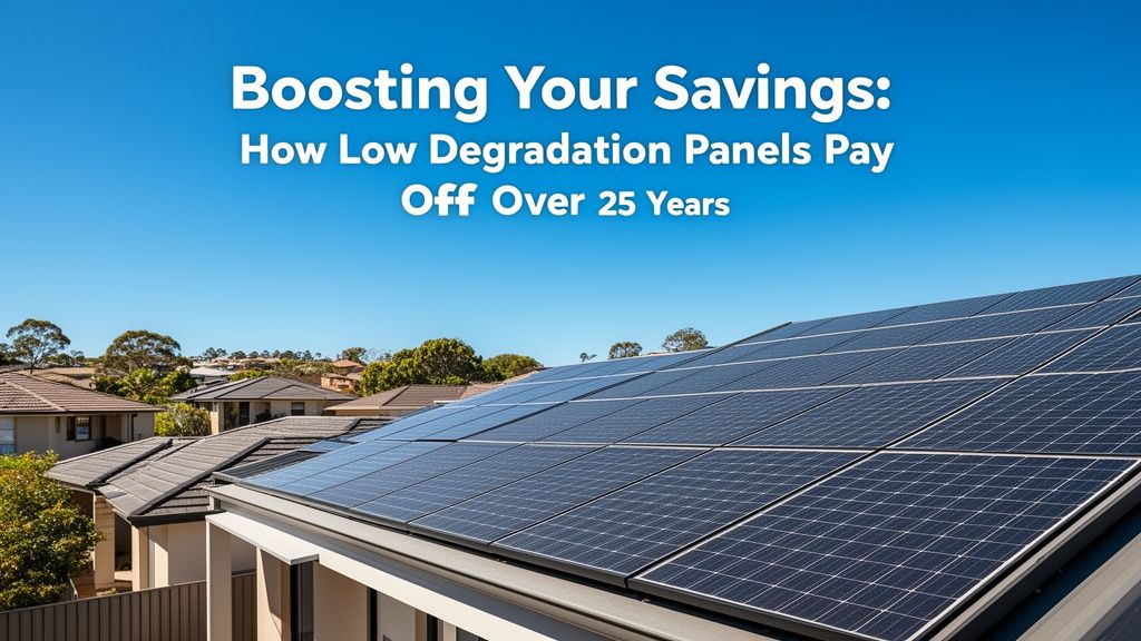 Boosting Your Savings: How Low Degradation Panels Pay Off Over 25 Years