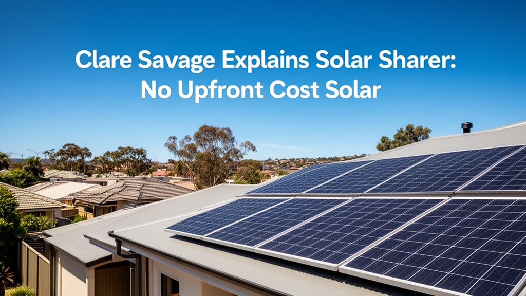 Clare Savage's Vision: Unpacking Australia's Solar Sharer Offer