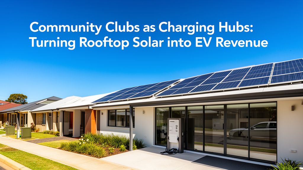 Community Clubs as Charging Hubs: Turning Rooftop Solar into EV Revenue