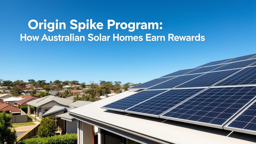 Earning with Origin Spike: Rewards for Australian Solar Households
