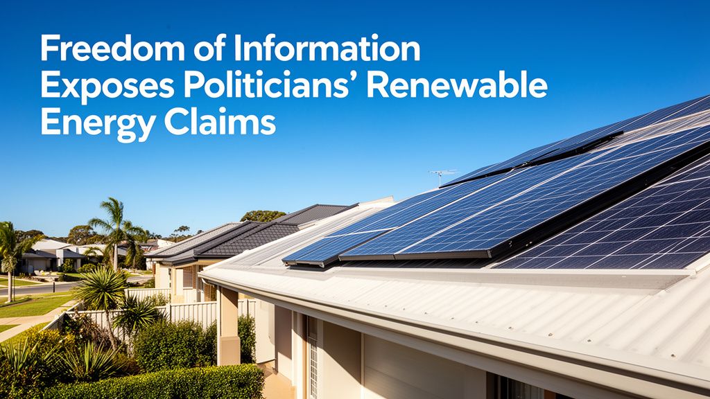 Freedom of Information Exposes Politicians' Renewable Energy Claims