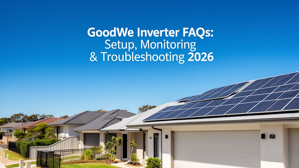 GoodWe Inverter FAQs Answered: Setup, Monitoring, and Common Issues (2026)