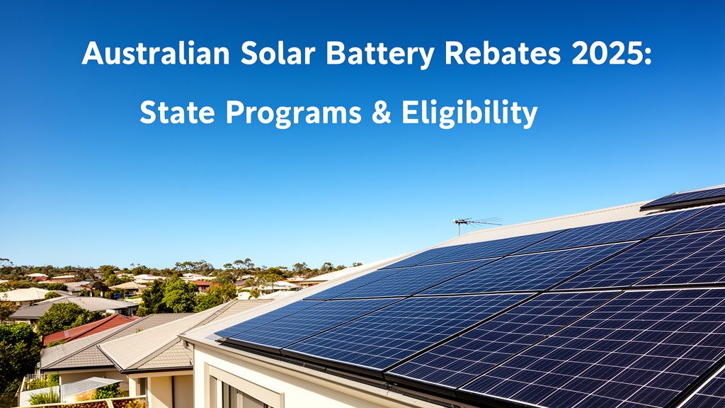 Government Rebates for Solar Batteries: What's Available in 2025?
