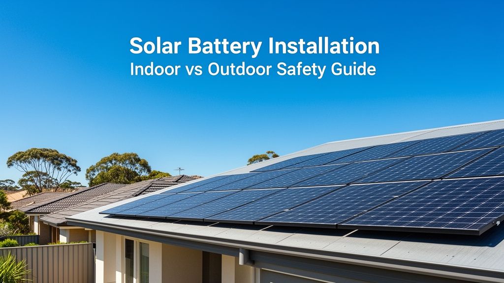 Indoor vs. Outdoor Solar Battery Installation: A Safety Guide for Homeowners