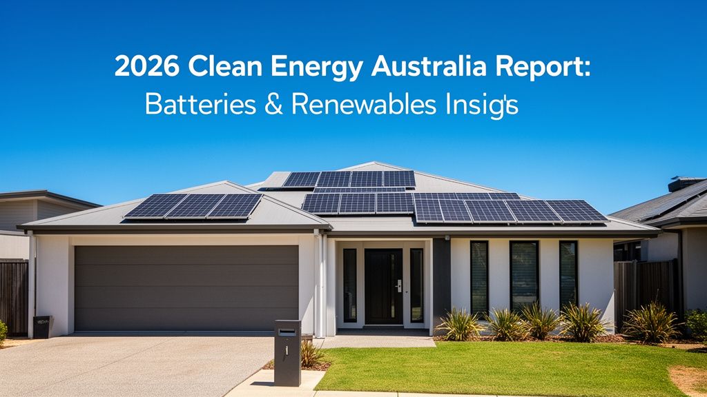What Does the 2026 Clean Energy Australia Report Say About Batteries and Renewables?