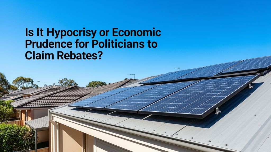 Is It Hypocrisy or Economic Prudence for Politicians to Claim Rebates?