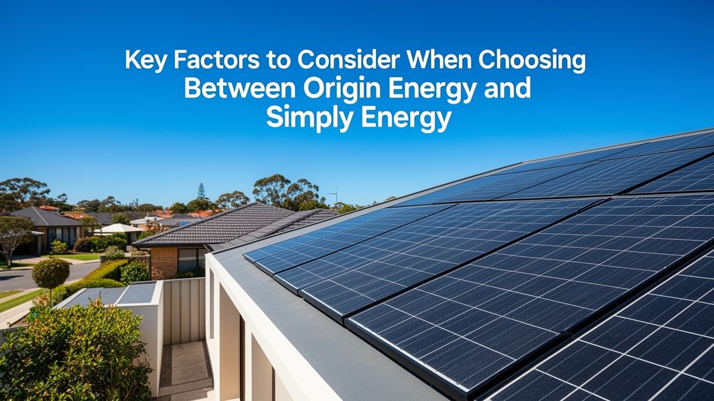 Key Factors to Consider When Choosing Between Origin Energy and Simply Energy