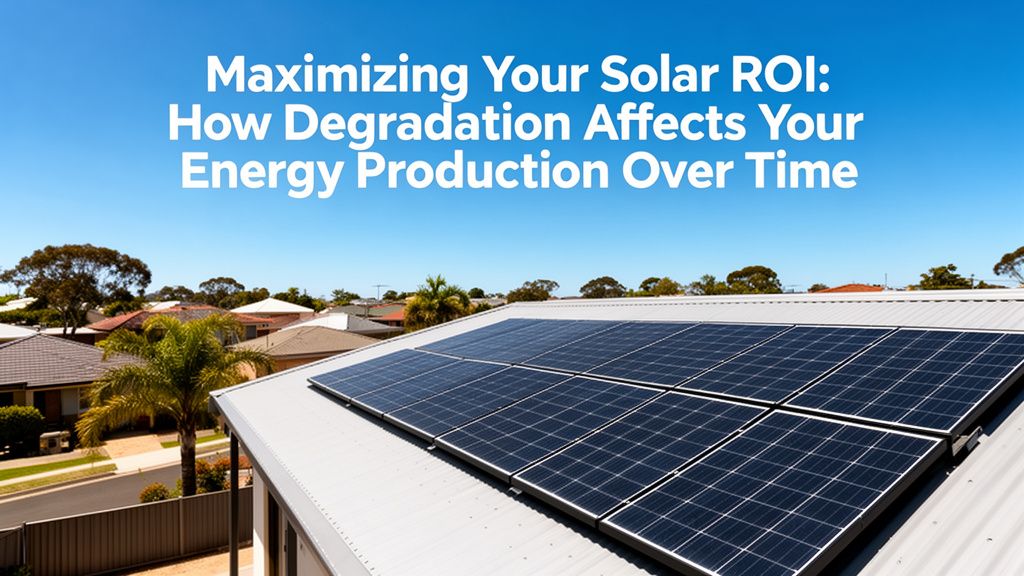Maximizing Your Solar ROI: How Degradation Affects Your Energy Production Over Time