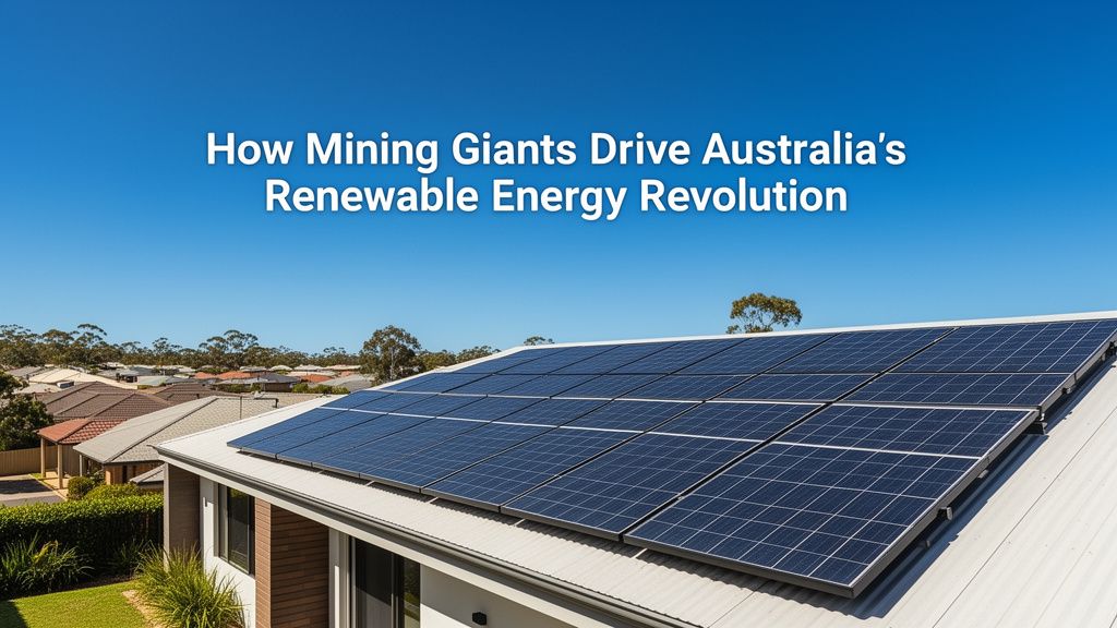 How Australia's Mining Giants Drive the Renewable Energy Transition