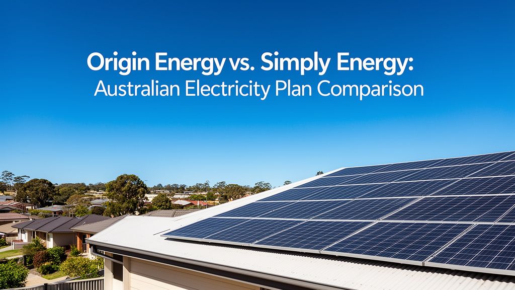 Origin Energy vs. Simply Energy: Australian Electricity Plan Comparison