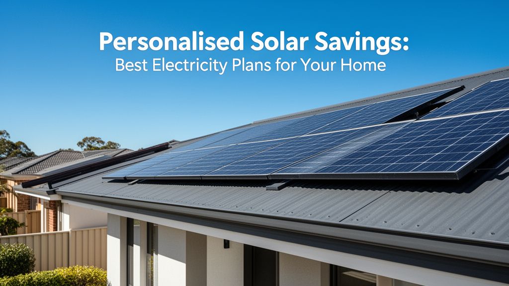Maximising Solar Savings: Your Electricity Plan Needs a Custom Fit
