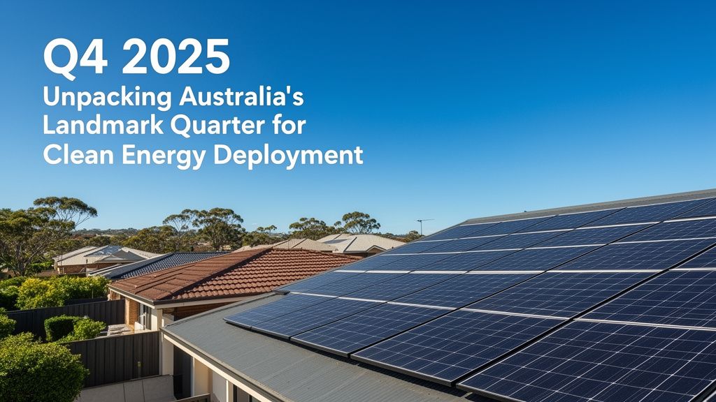 Q4 2025: Unpacking Australia's Landmark Quarter for Clean Energy Deployment