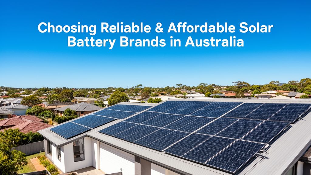 Reliable and Affordable: Selecting Trustworthy Solar Battery Brands in Australia