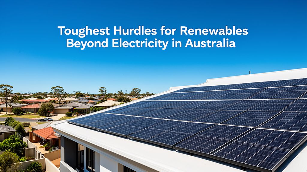 Australia's Renewable Future: Tackling the Toughest Hurdles Beyond Electricity