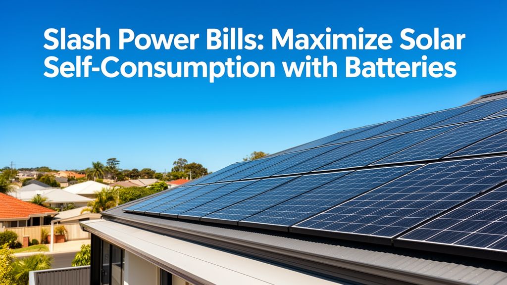 Slash Your Power Bills: Maximizing Self-Consumption with Solar Batteries