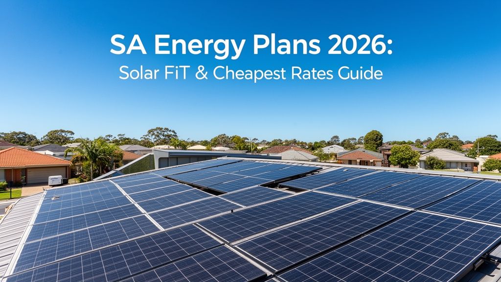 South Australia Energy Plans 2026: Solar Feed-in Tariffs and Cheapest Rates