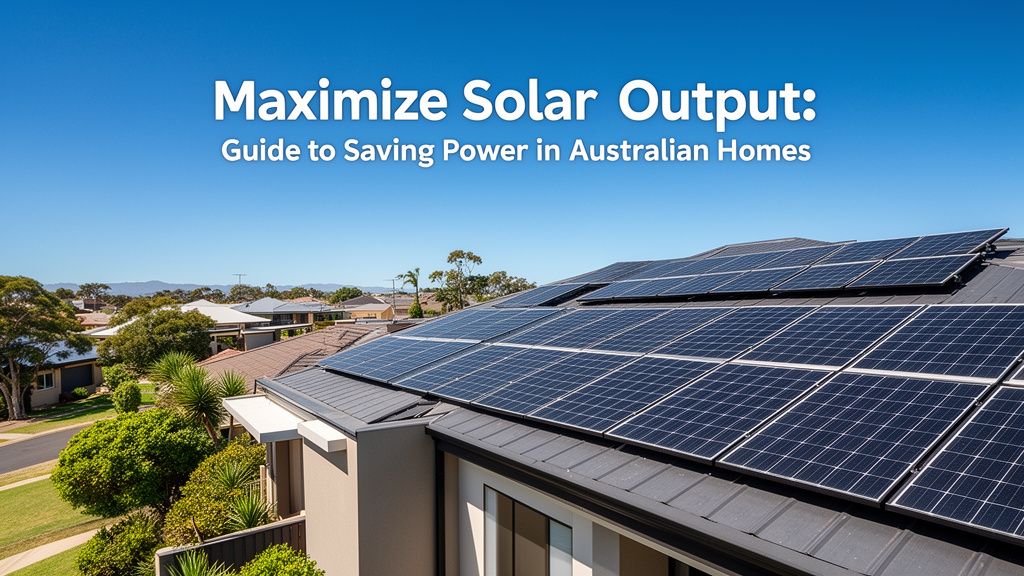 Stop Wasting Power: A Guide to Maximizing Your Solar System's Output
