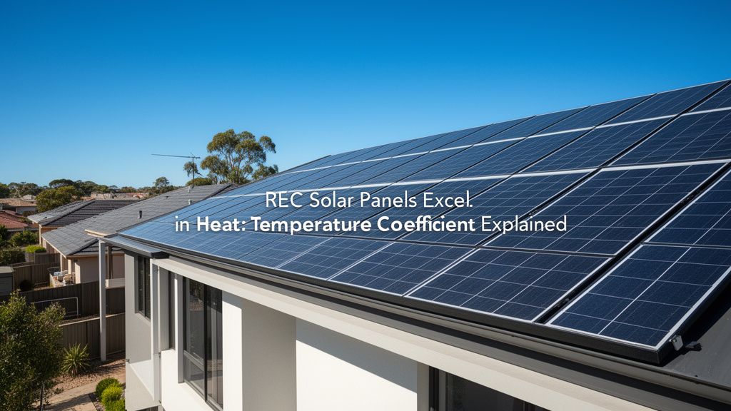 Understanding Temperature Coefficient: How REC Solar Panels Beat Australian Heat