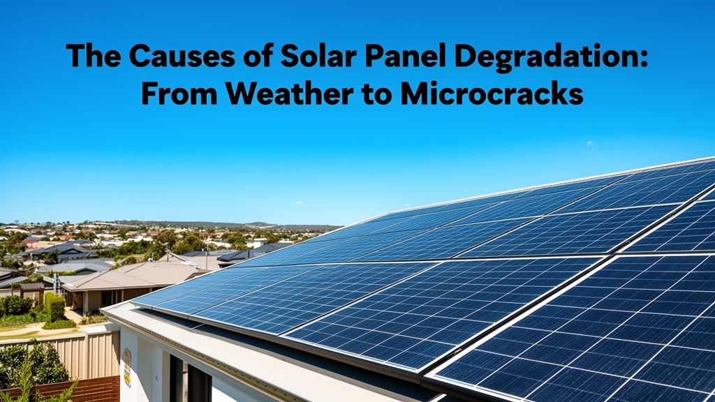 The Causes of Solar Panel Degradation: From Weather to Microcracks