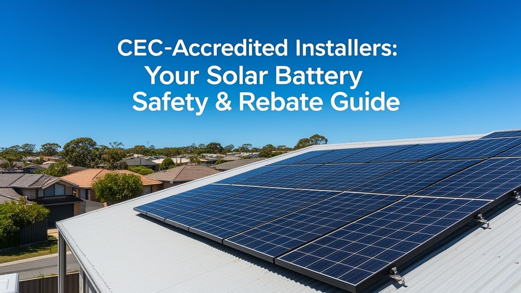 Why CEC-Accredited Installers Are Crucial for Your Solar Battery Safety