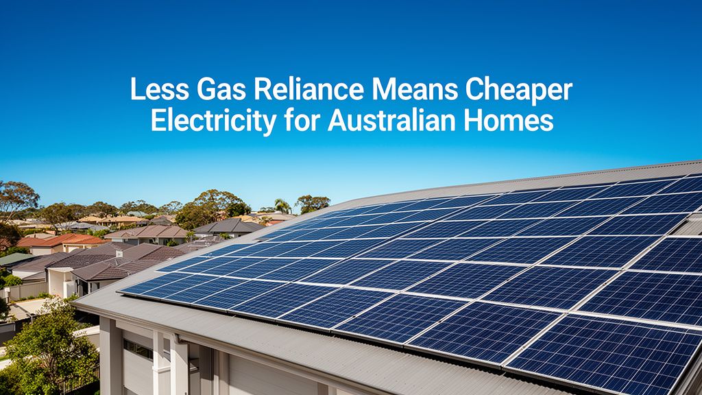 Why Australia's Shift from Gas Means Cheaper Electricity for Homes