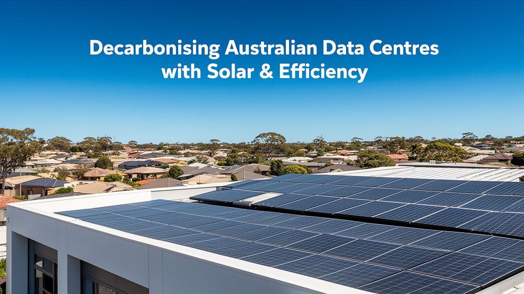 Powering the Cloud Greener: How Australian Solar Can Decarbonise Data Centres