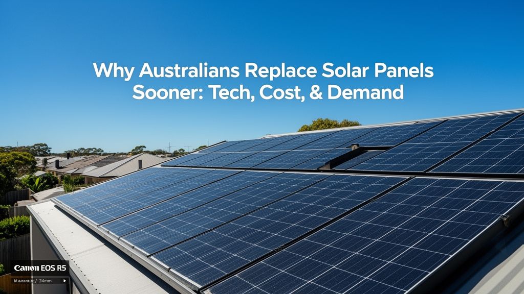 The Paradox of Progress: Why Australians Are Replacing Solar Panels Sooner