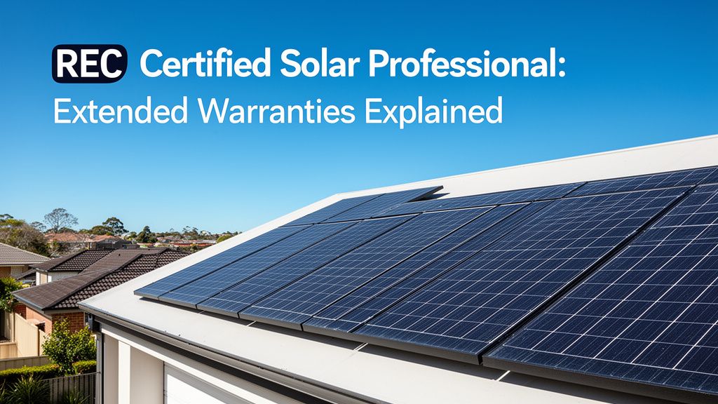 Maximising Your Solar Investment: Understanding REC Certified Professional Benefits