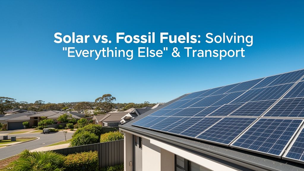 The Two Big Problems with Fossil Fuels: Why Solar Solves Most (But Not All)