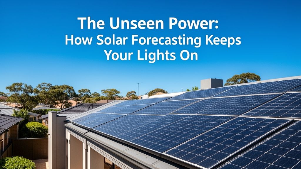 The Unseen Power: How Solar Forecasting Keeps Your Lights On