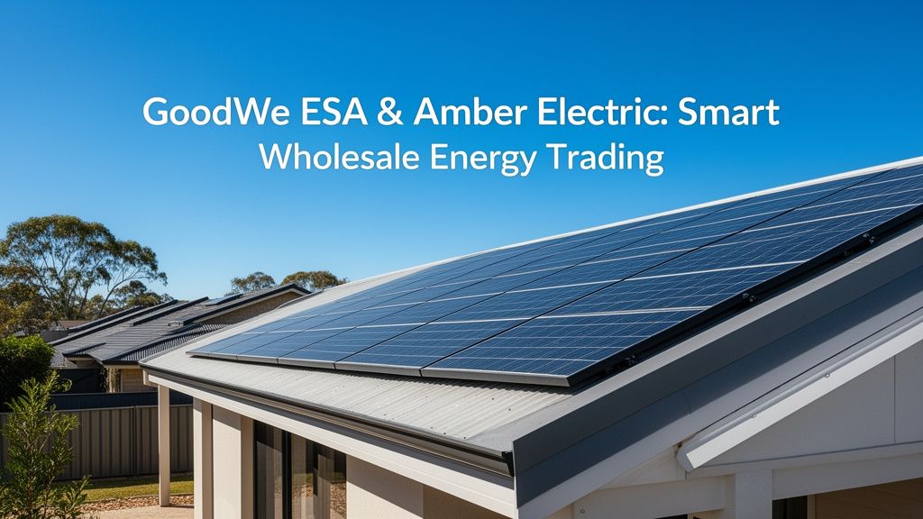 Trading Energy with GoodWe ESA: Smart Integration with Amber Electric