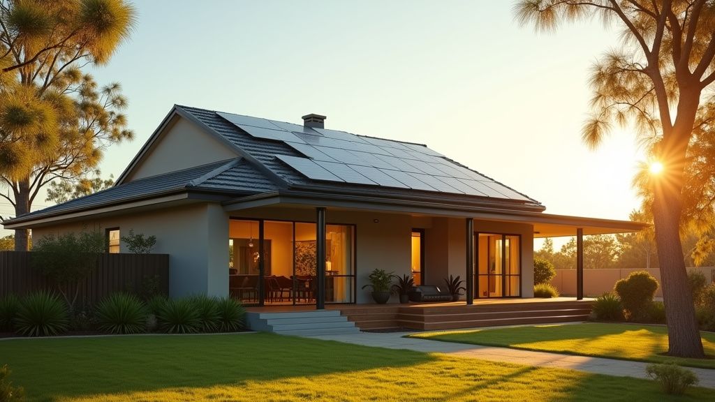 Transitioning from solar with high feed to solar battery