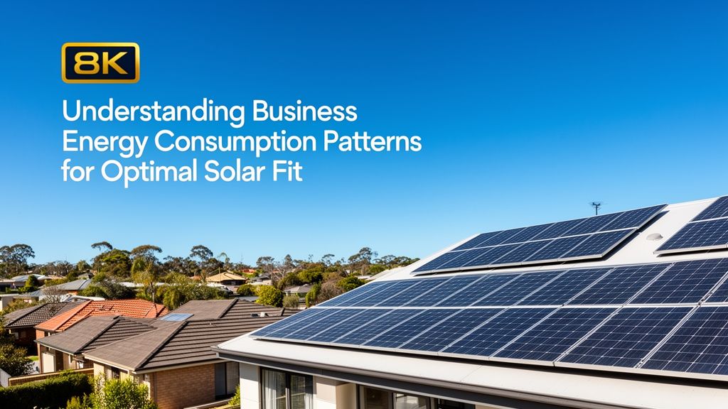Understanding Business Energy Consumption Patterns for Optimal Solar Fit