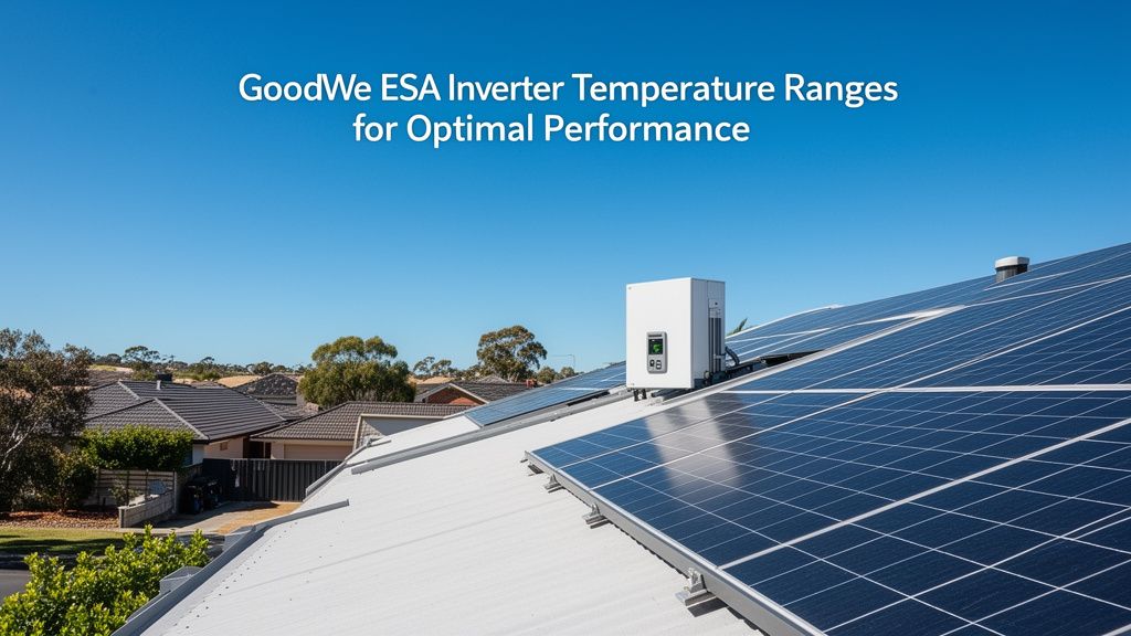 GoodWe ESA Inverters: Mastering Temperature for Peak Performance Down Under