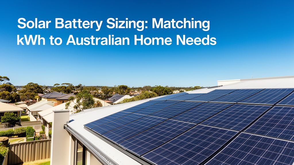 What Size Solar Battery Do You Really Need? Matching kWh to Your Home