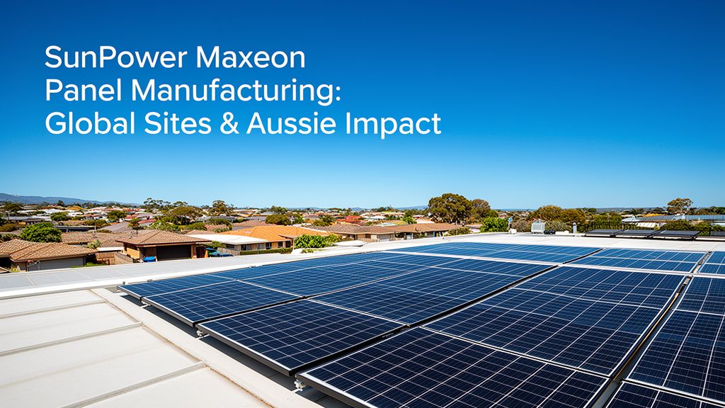 Where Are SunPower Maxeon Solar Panels Manufactured? A Global Overview