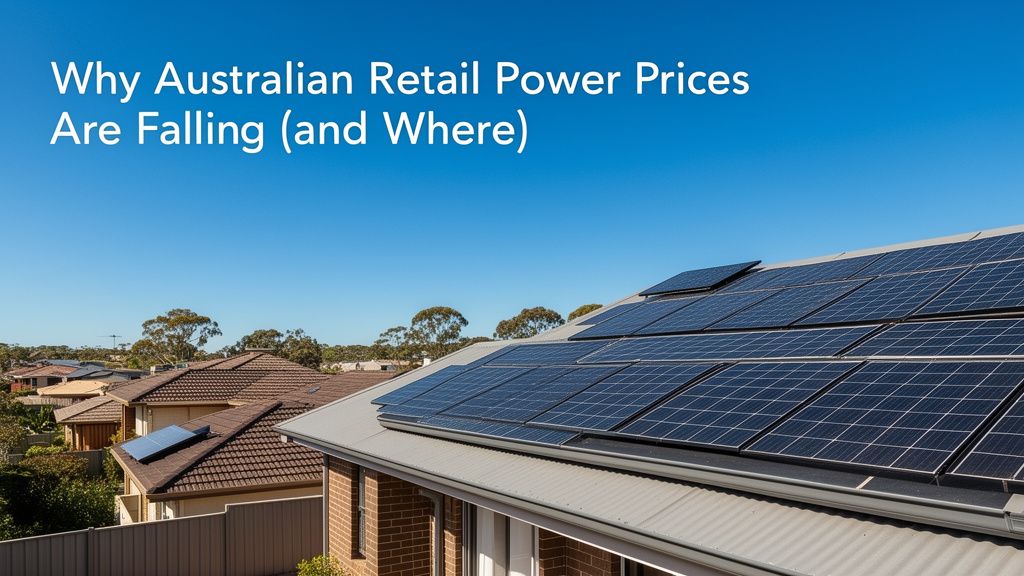 Why Australian Retail Power Prices Are Finally Falling (and Where)