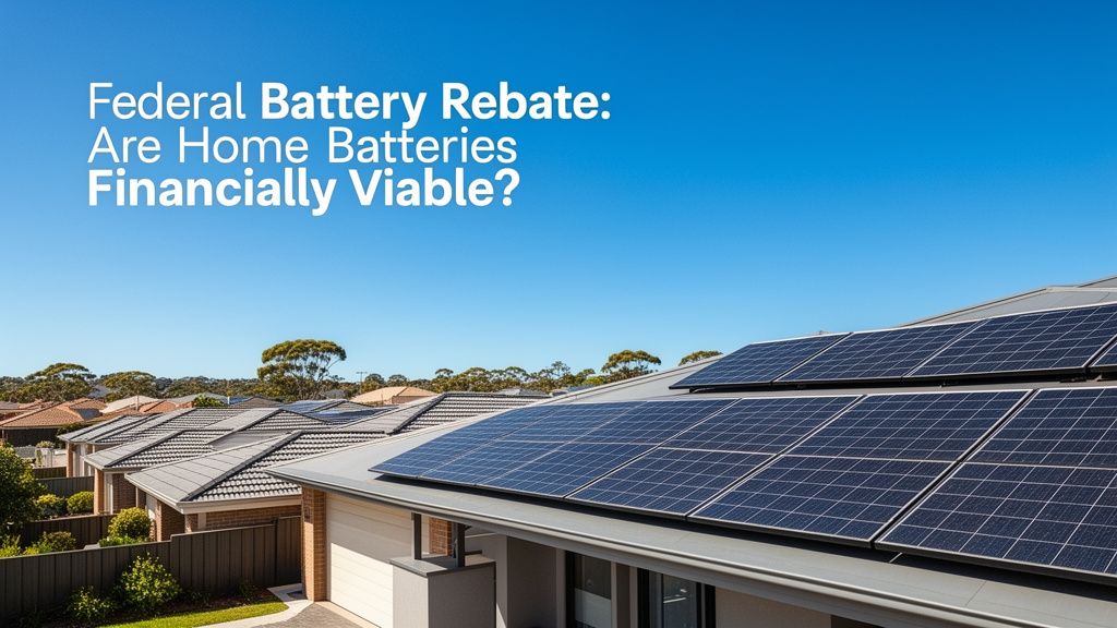 Will the Proposed Federal Battery Rebate Make Home Batteries Financially Viable for You?